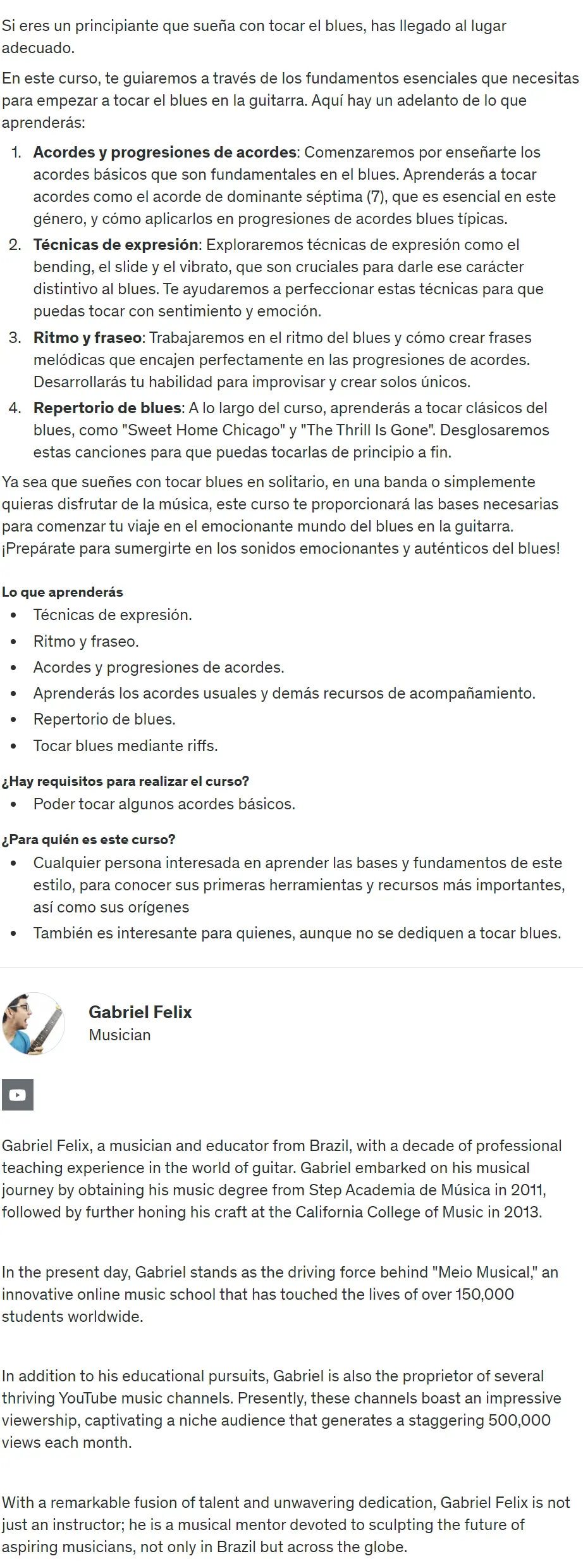 Guitarra Blues Para Principiantes Gabriel Felix z