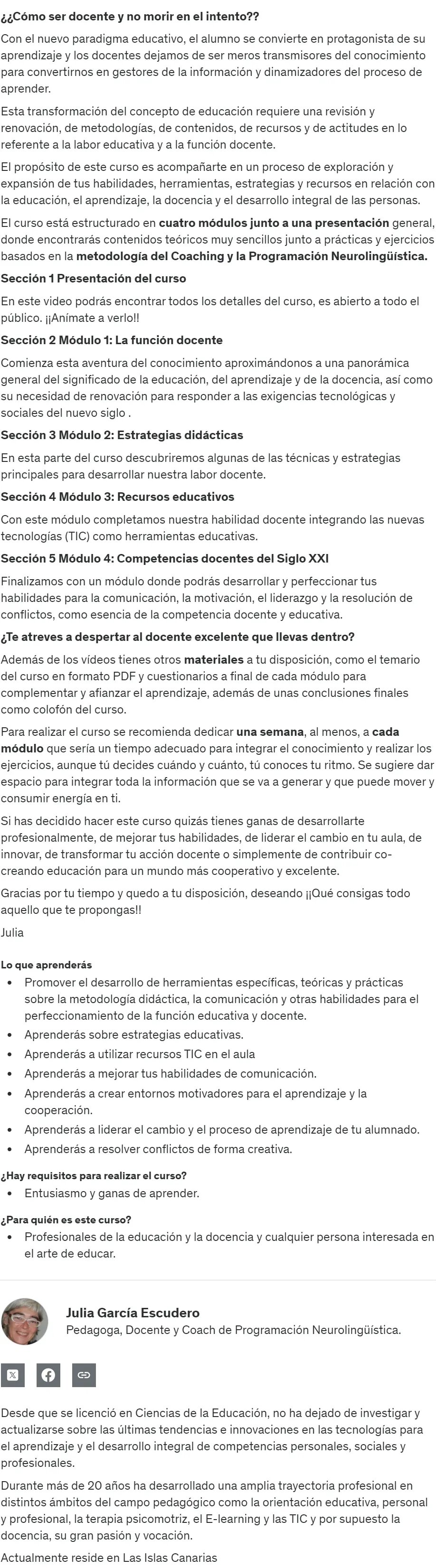 Habilidades educativas para la docencia del siglo XXI Julia Garcia z