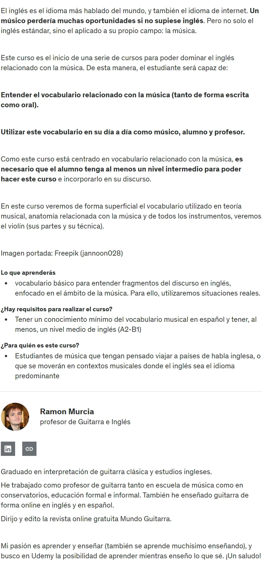 Ingles para musicos Ramon Murcia z