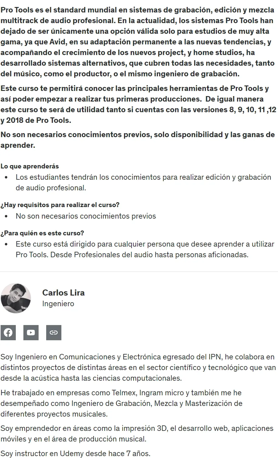 Introducción a Pro Tools 2 Introduccion a Pro Tools Carlos de Jesus Alberto z