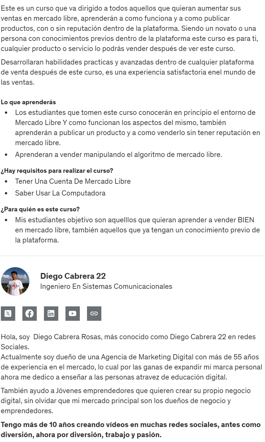 Master En Ventas Mercado Libre Diego Cabrera Rosas z