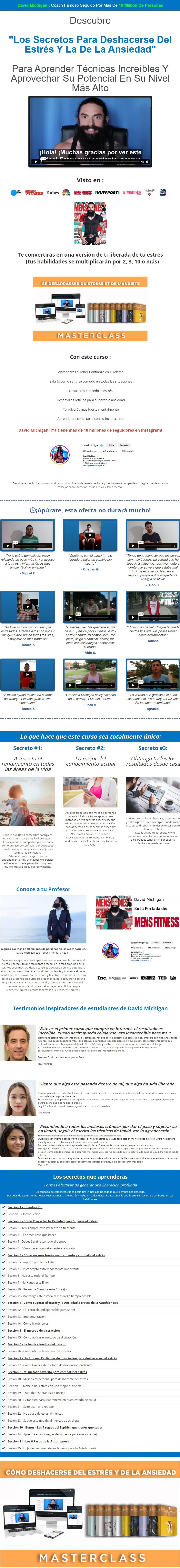 Secretos para Deshacerse del Estres y la de la Ansiedad David Michigan z