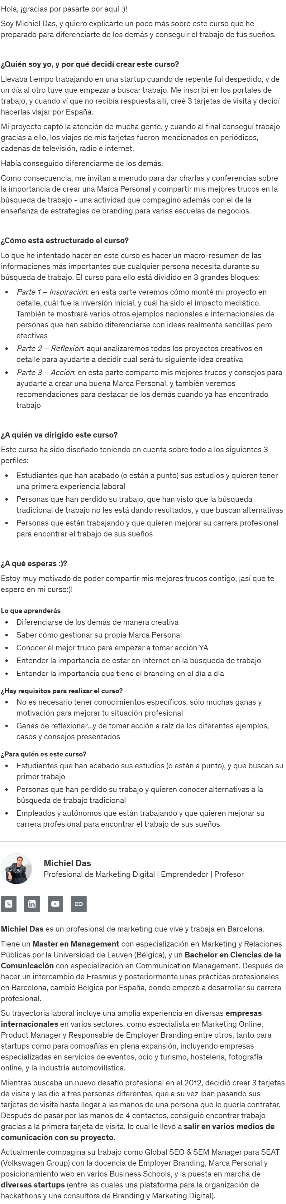Triunfa con tu Marca Personal 2 Triunfa con tu Marca Personal Michiel Das z