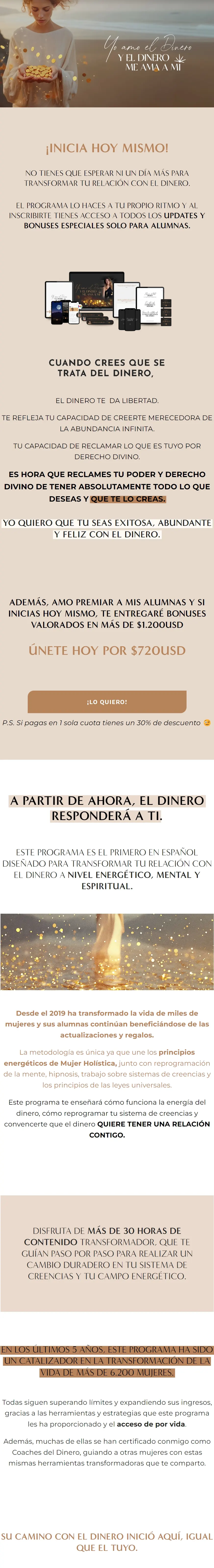 Yo amo el dinero y el dinero me ama a mi Mujer Holistica 1