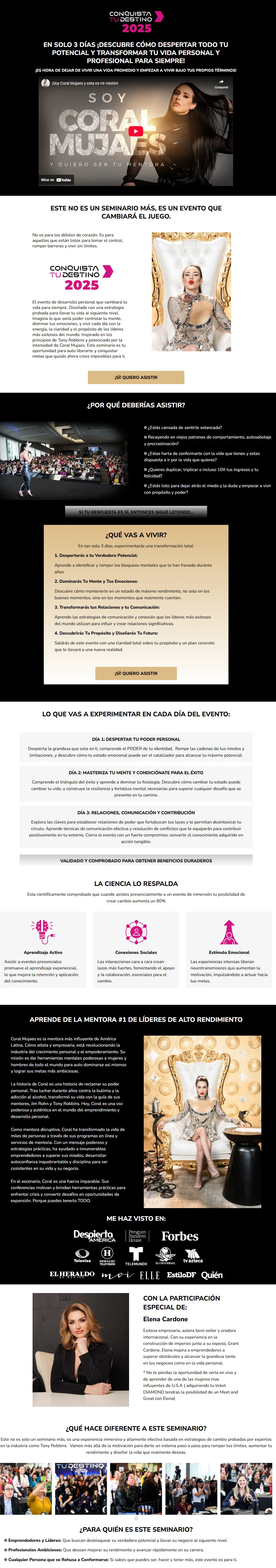 Conquista tu Destino Coral Mujaes