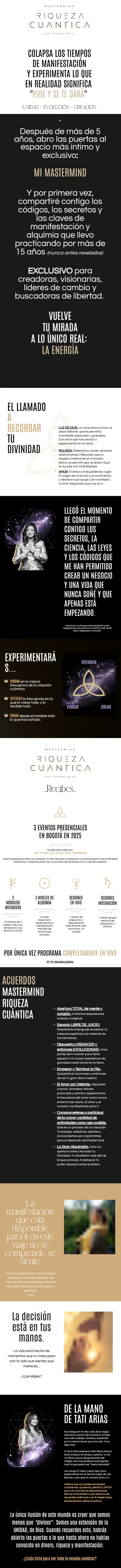 Mastermind Riqueza Cuantica Tatiana Arias