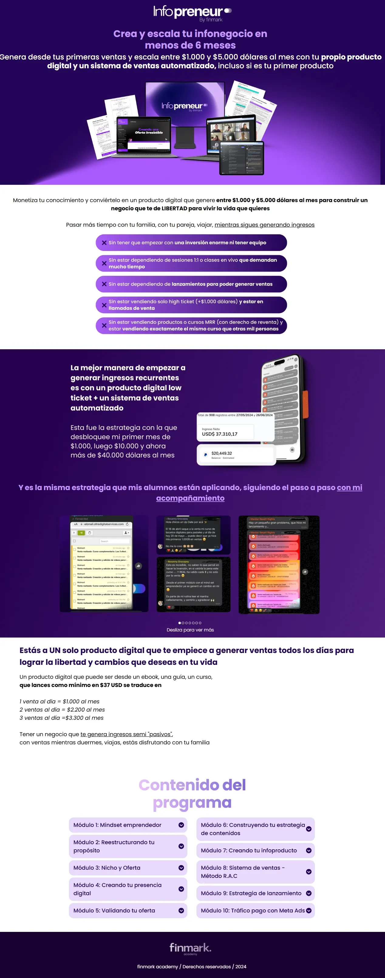 Programa Infopreneur FinMark