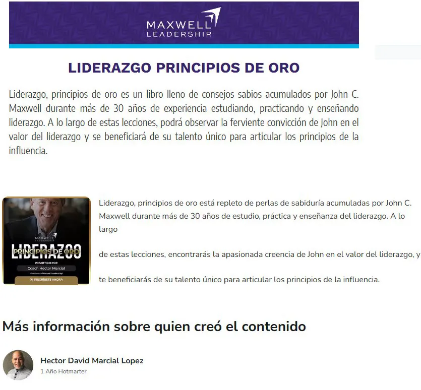 liderazgo principios de oro maxwell leadership 1
