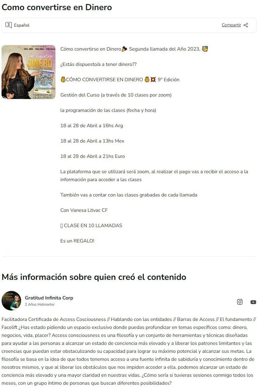Como convertirse en dinero Vanesa Litvac