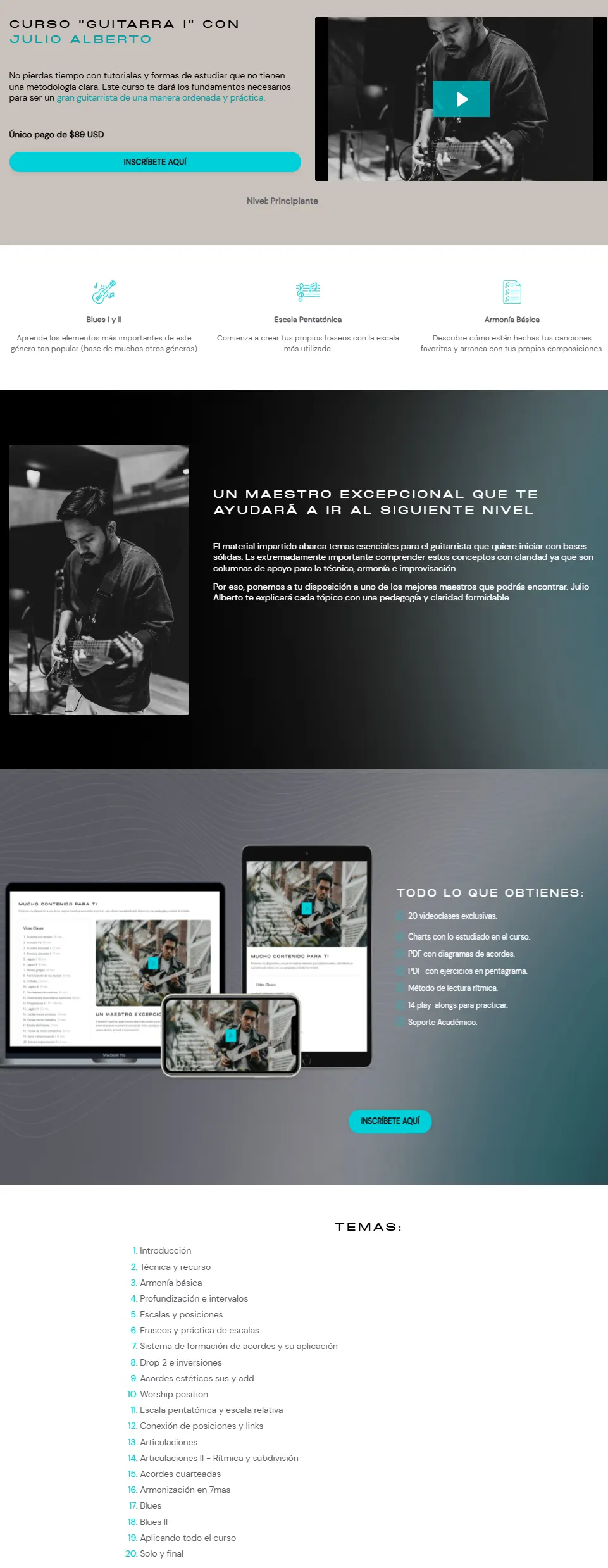 Curso Guitarra I Julio Alberto