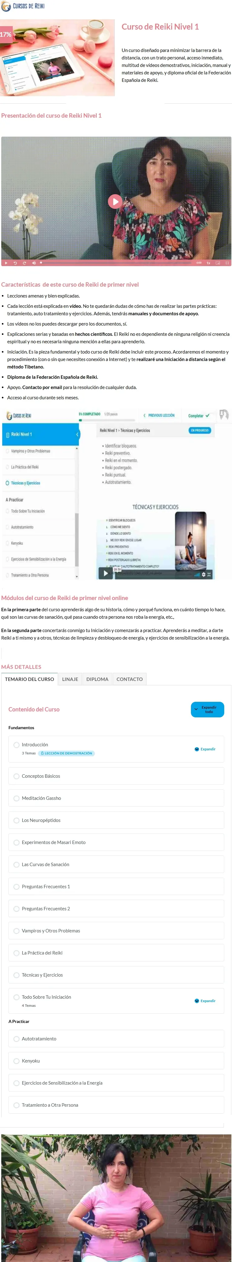 Curso de Reiki Nivel 1 Angeles Goyanes