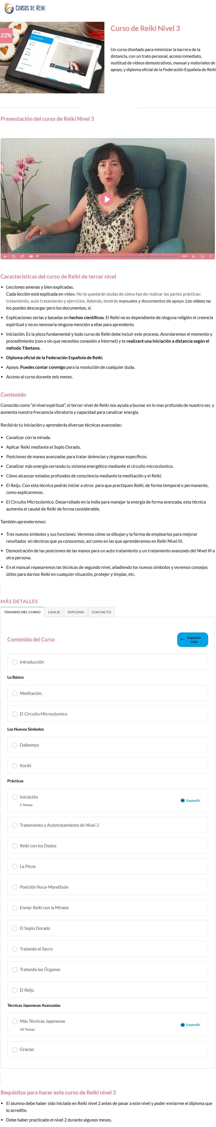 Curso de Reiki Nivel 3 Angeles Goyanes z