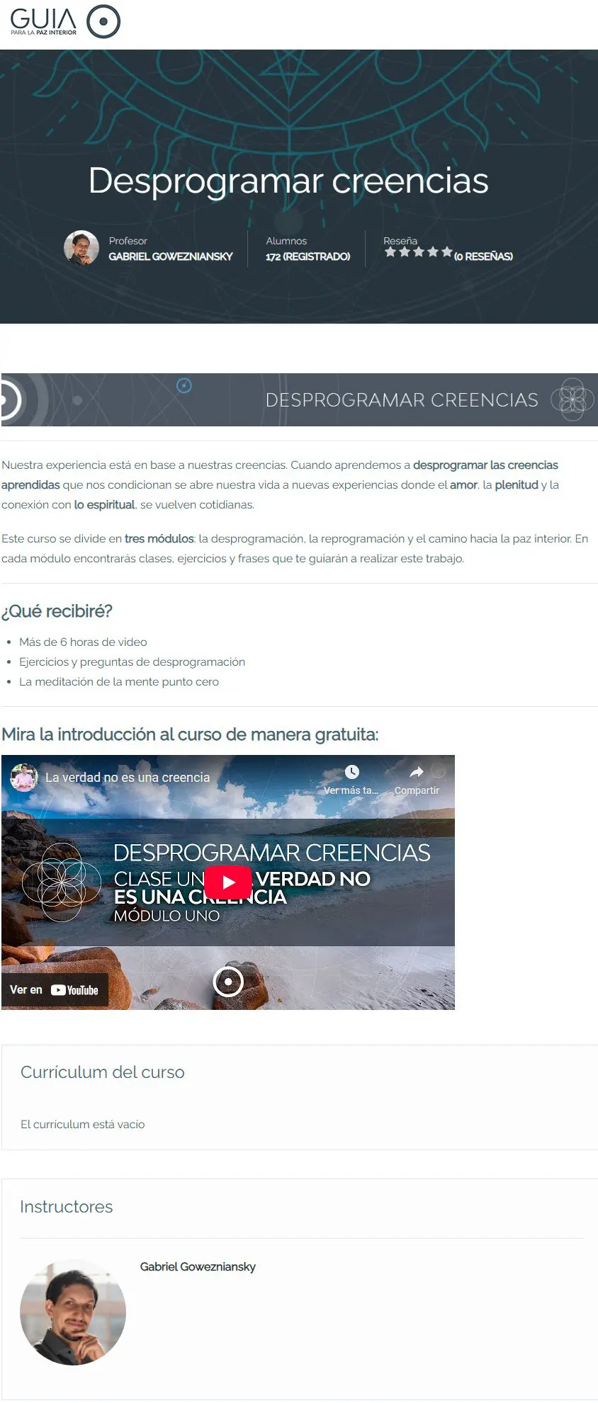 Desprogramar Creencias Gabriel Gowezniansky