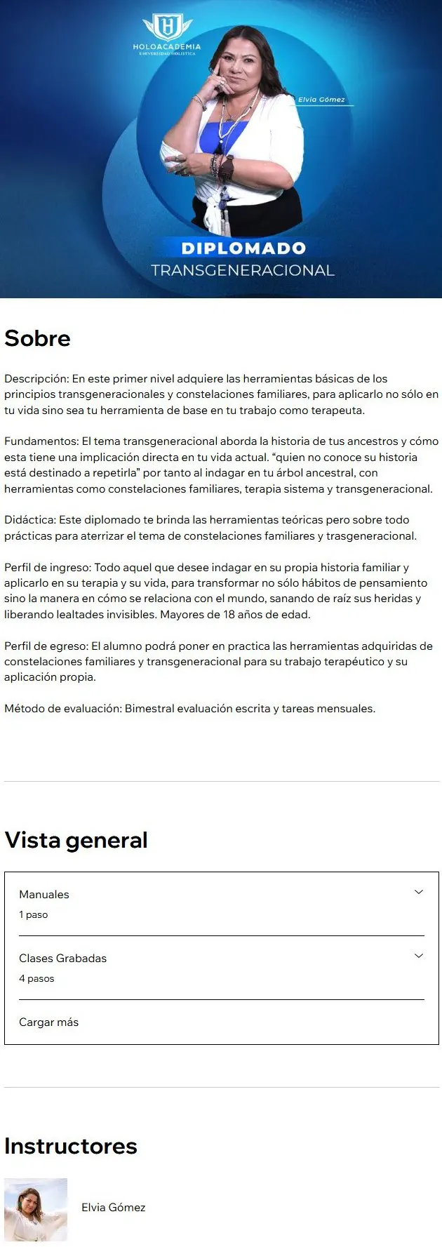 Diplomado Transgeneracional y Constelaciones Familiares Holoacademia