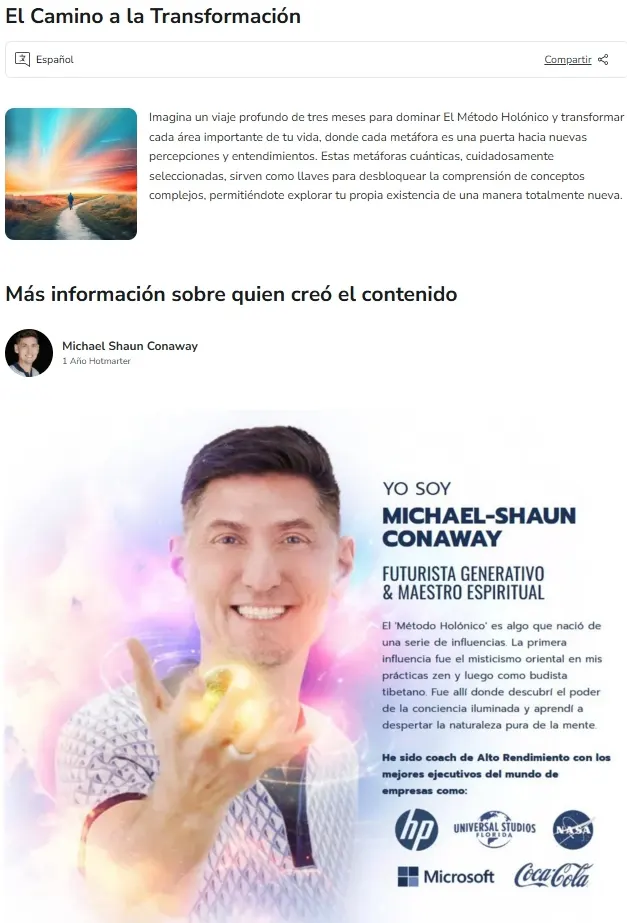 El camino a la transformacion Michael Shaun Conaway