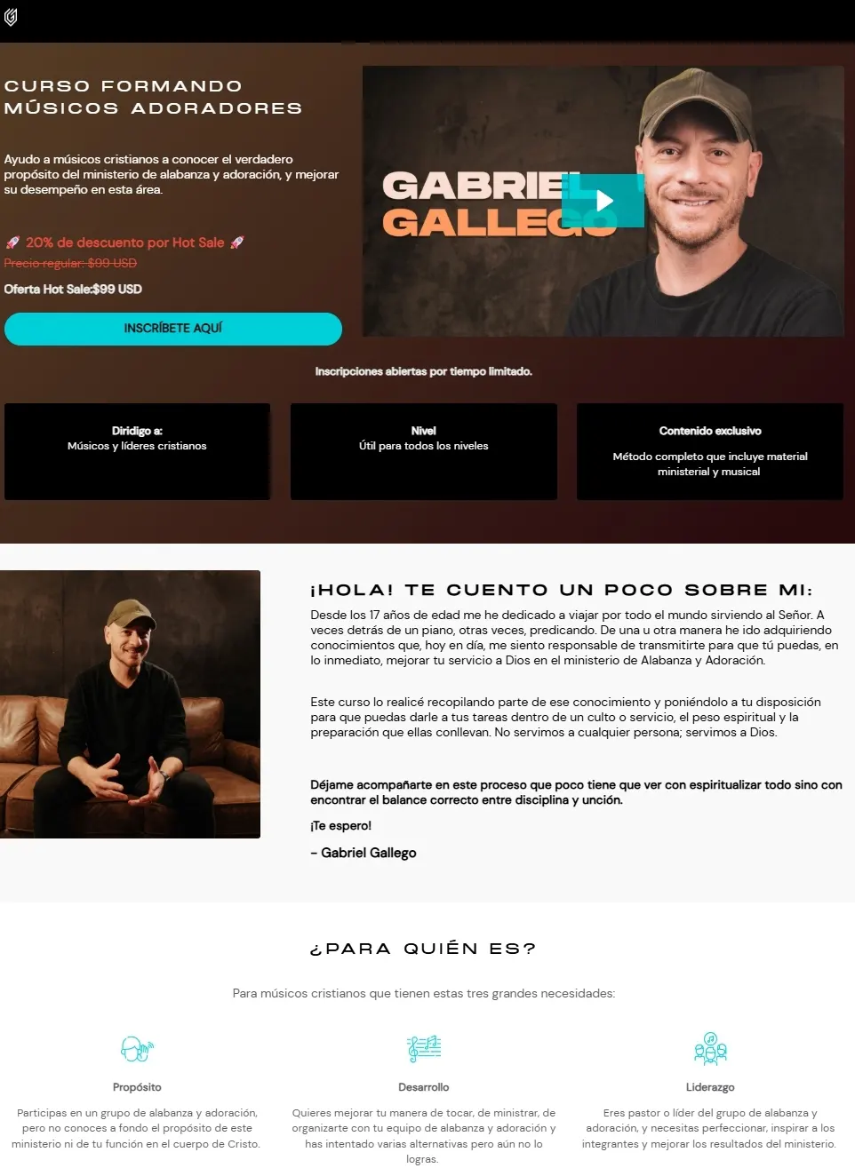 Formando Musicos Adoradores Gabriel Gallego 1