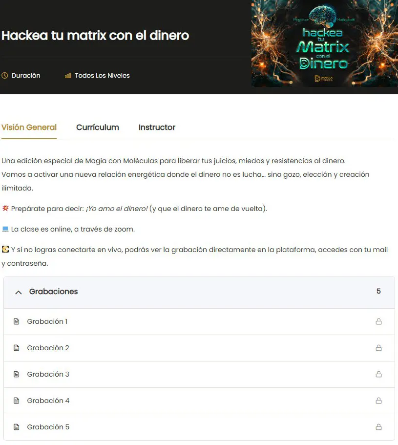 Hackea tu Matrix con el Dinero Daniela Correa z