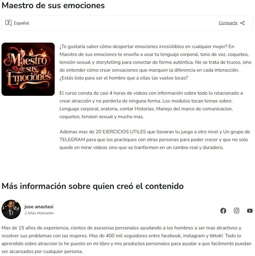 Maestro de sus Emociones Jose Anastasi