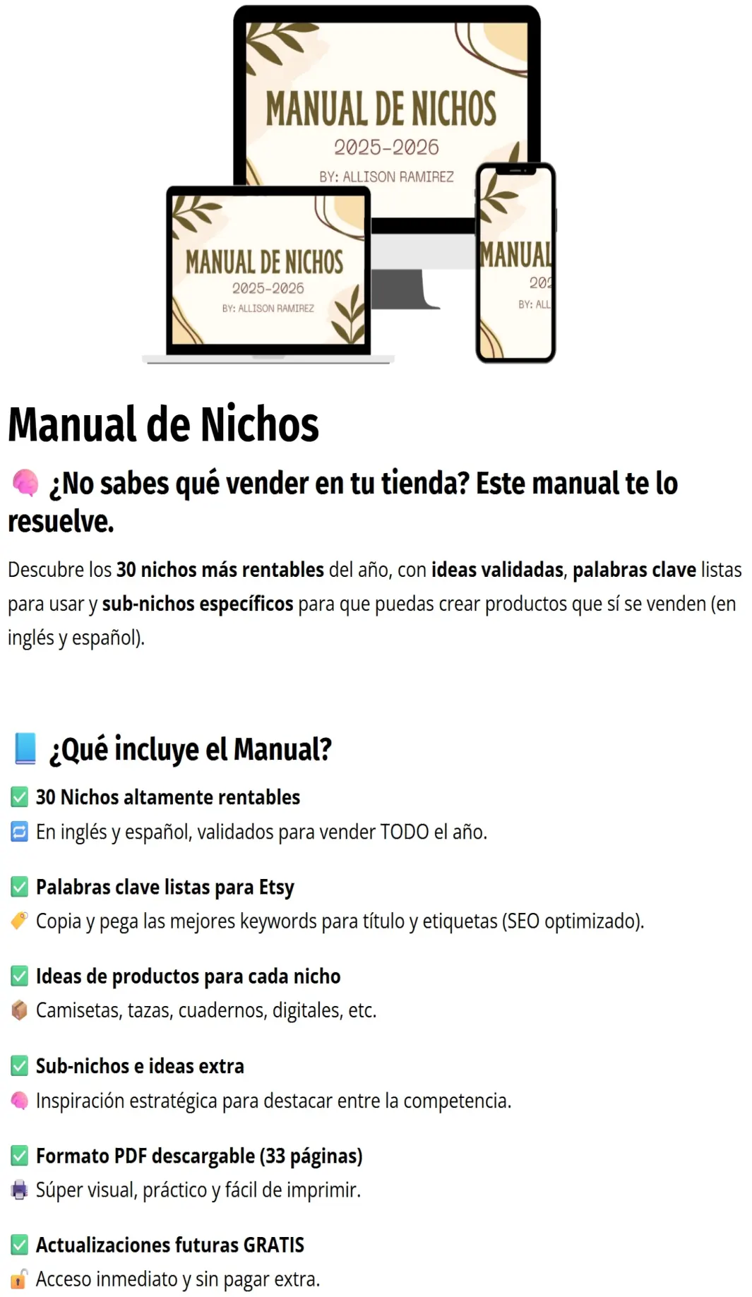 Manual de Nichos Allison Ramirez z