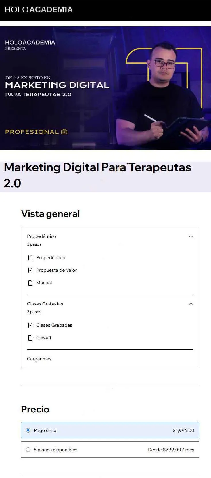 Marketing Digital Para Terapeutas 2.0 Keving Dominguez Holoacademia