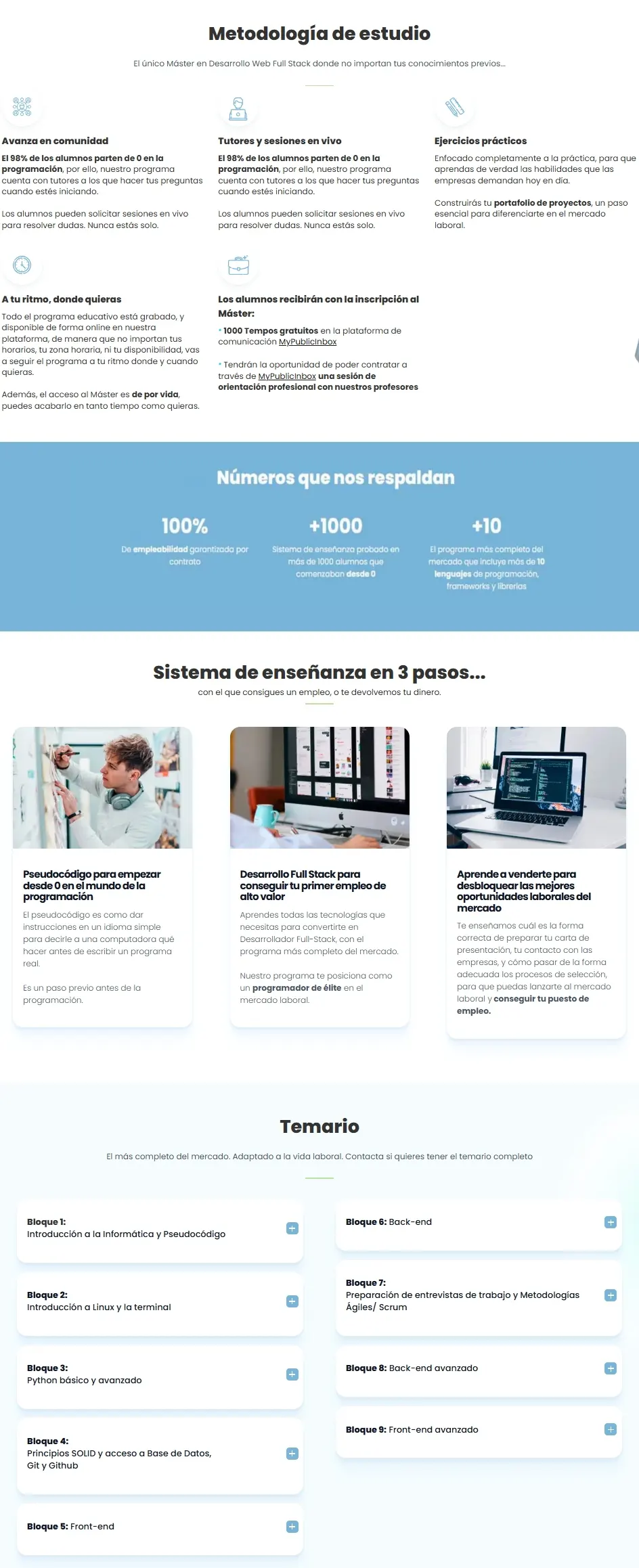 Master en Desarrollo Web Full Stack Conquer Blocks 2
