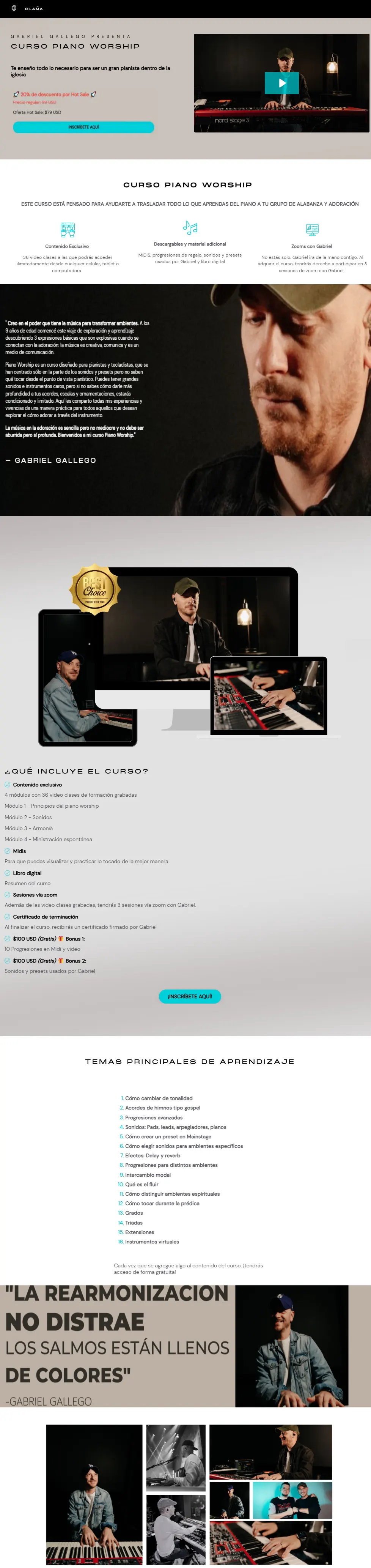 Piano Workship Gabriel Gallego