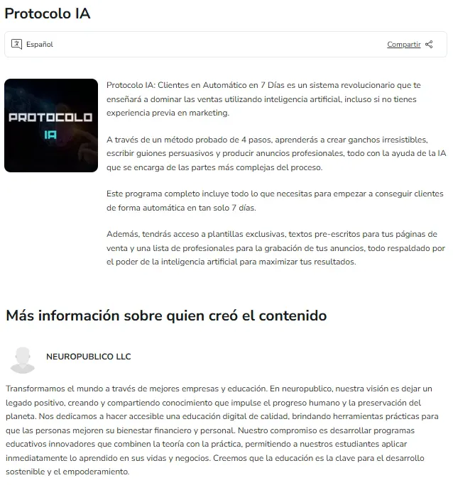 Protocolo IA Neuropublico LLC