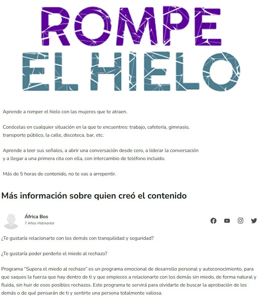 Rompe el Hielo Africa Bos