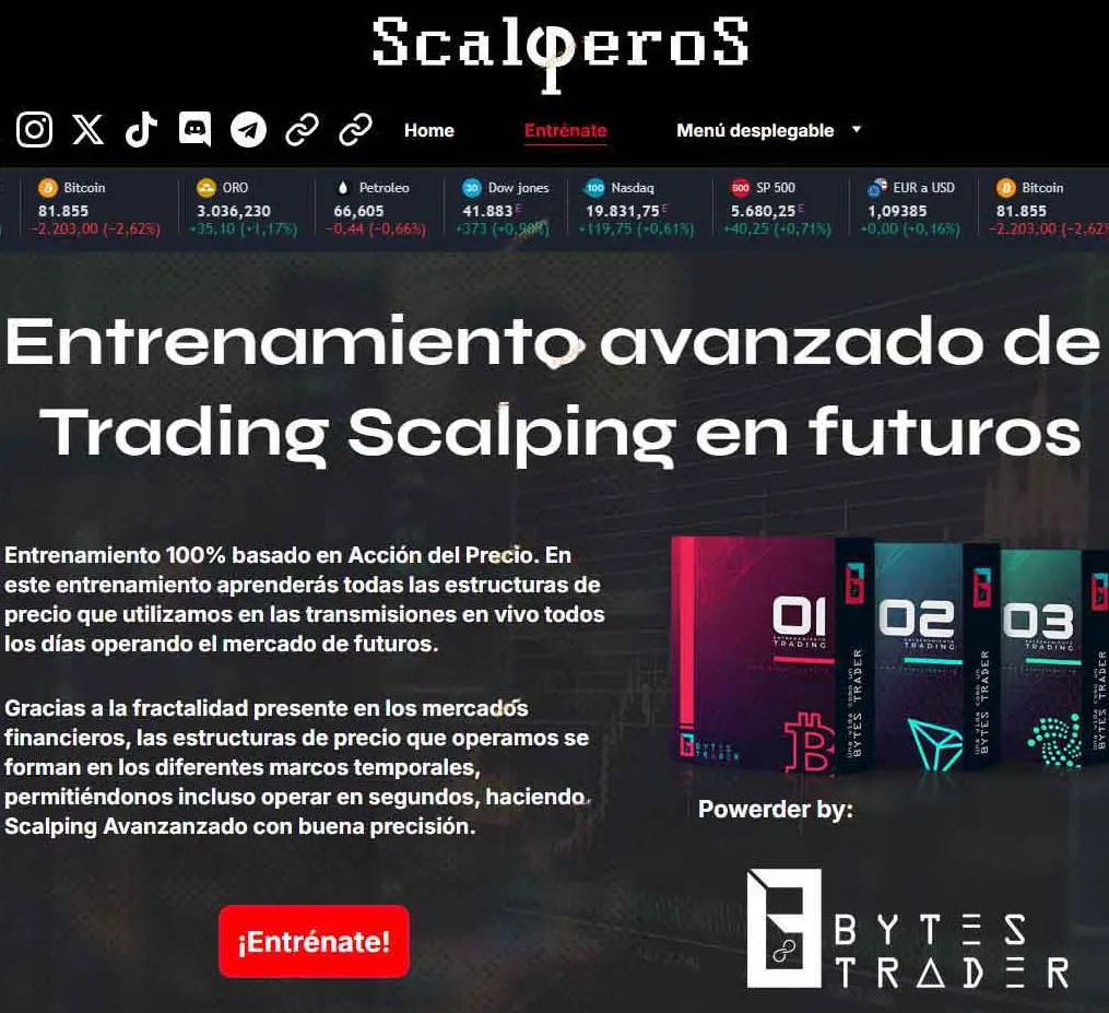 Scalperos Entrenamiento Avanzado de Trading Scalping en Futuros Jhonatan Parra