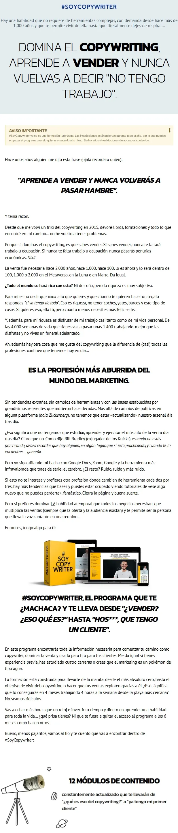 Soy Copywriter Javi Pastor 1