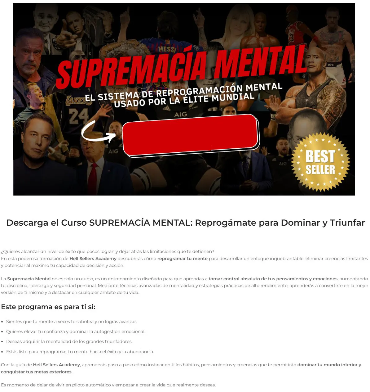 Supremacia Mental Hellsellers Academy