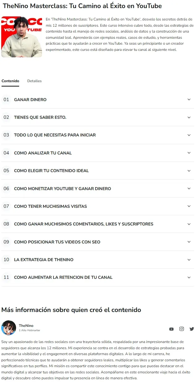 TheNino Masterclass Tu Camino al Exito en YouTube TheNino z