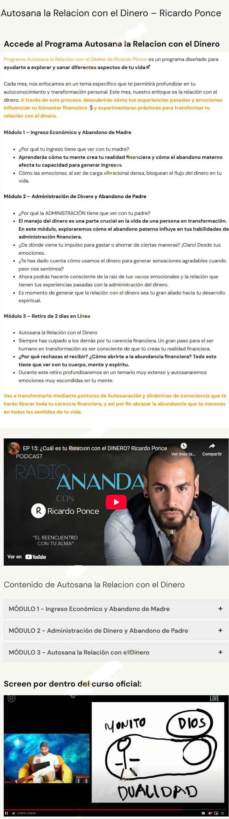 autosana tu relacion con el dinero ricardo ponce
