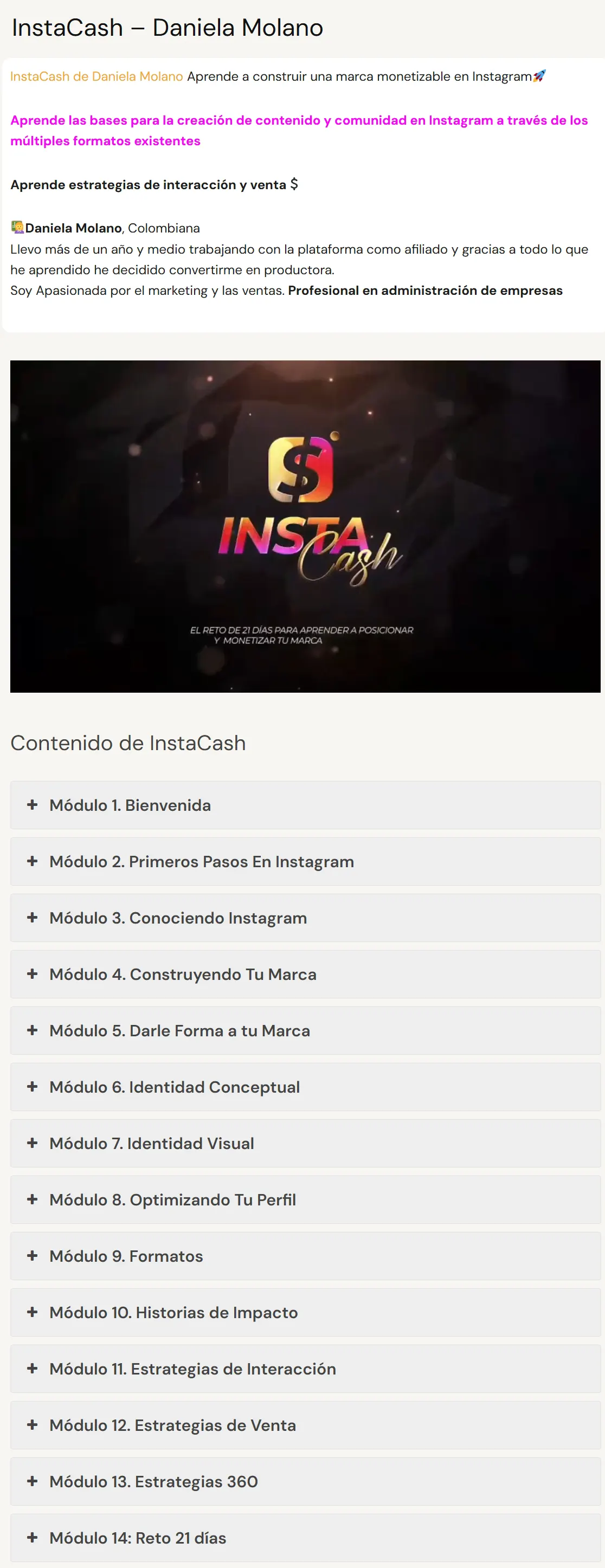 InstaCash Daniela Molano z
