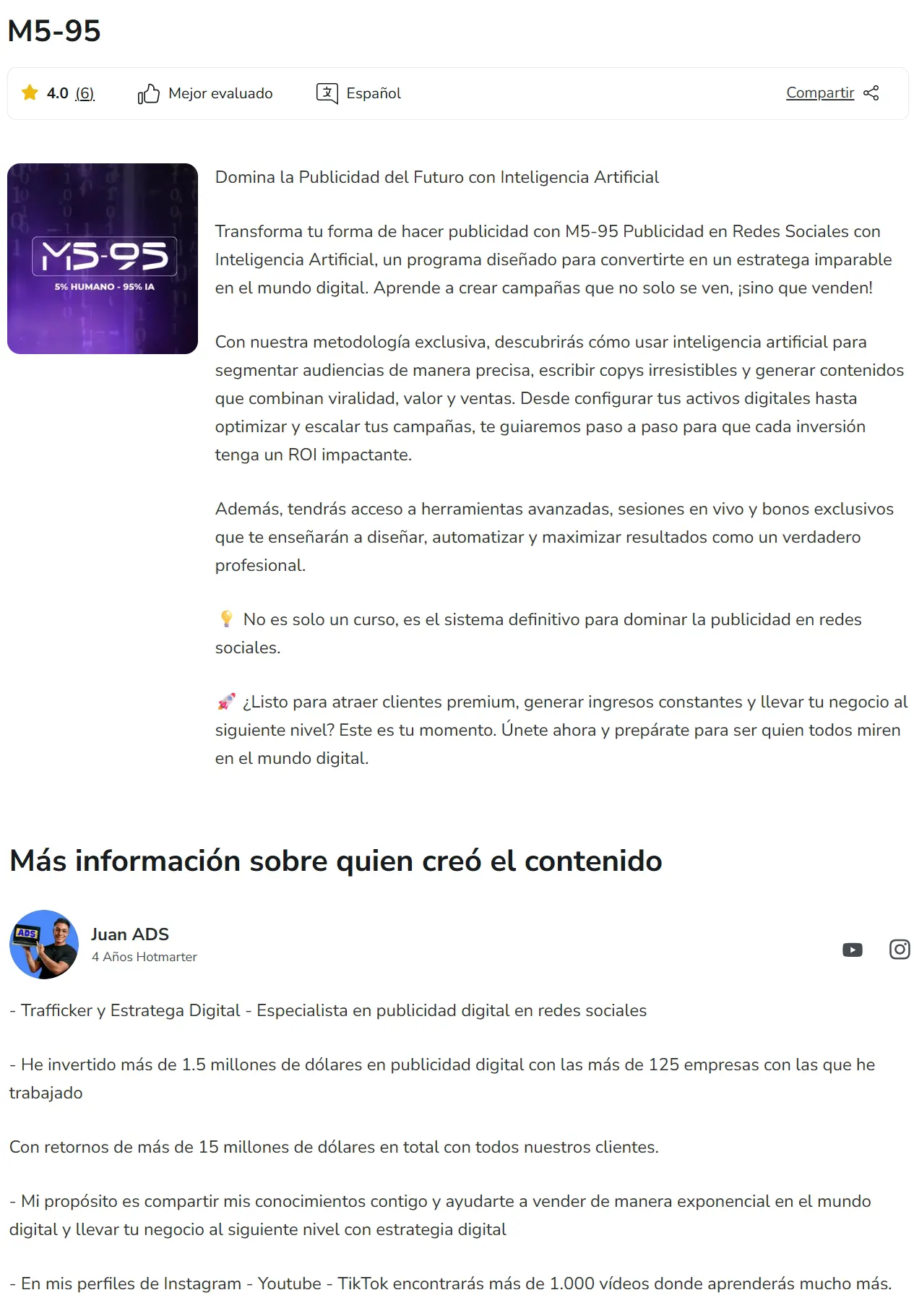 M5 95 Juan Ads z