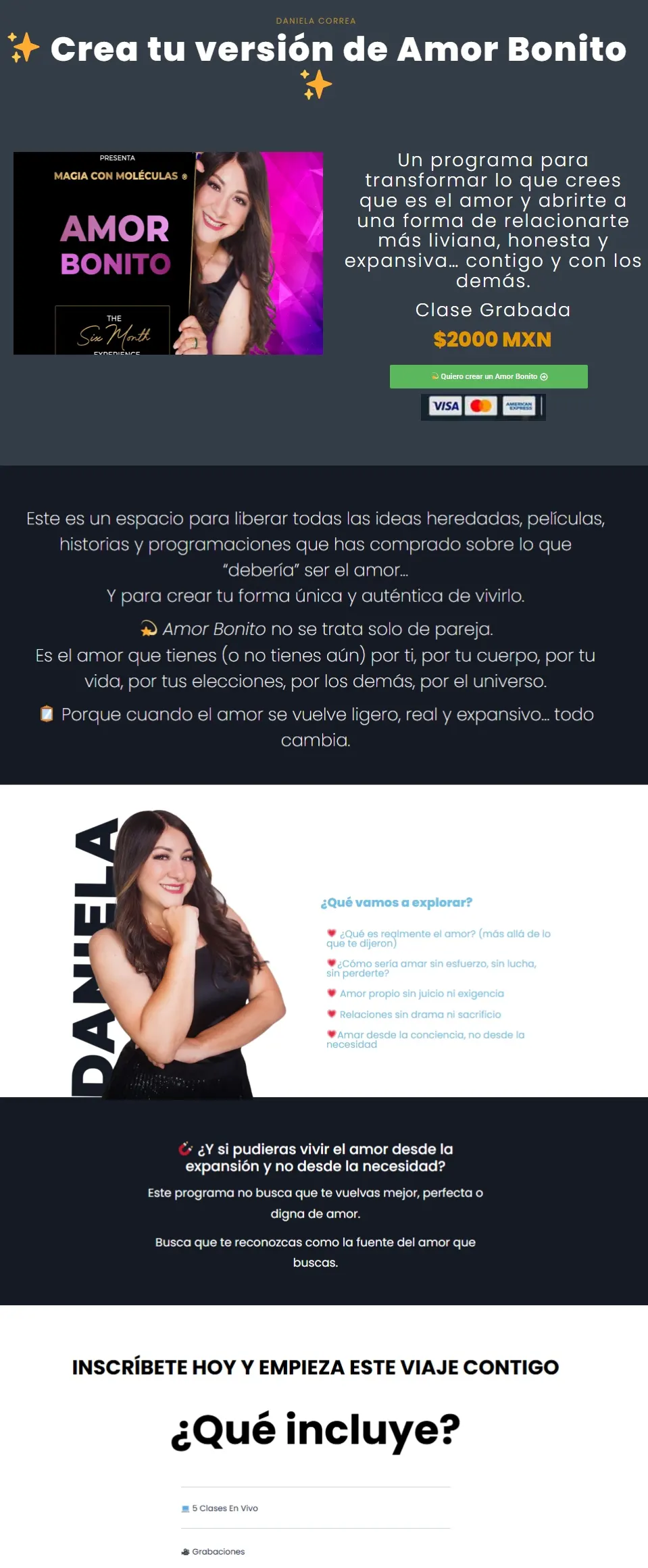 Magia con Moleculas Amor Bonito Daniela Correa z